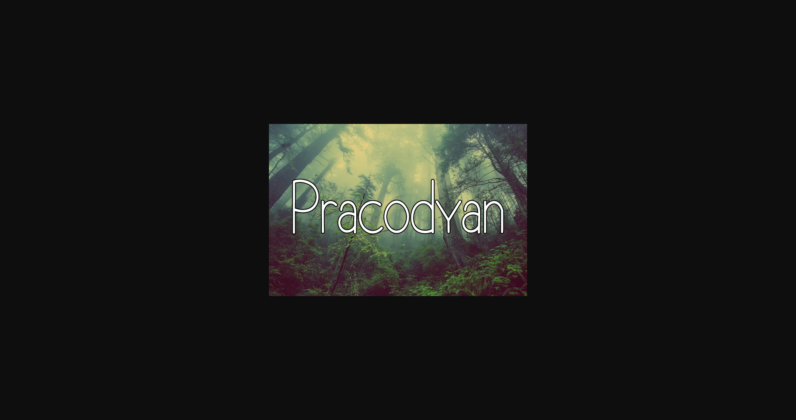 Pracodyan Font Poster 3