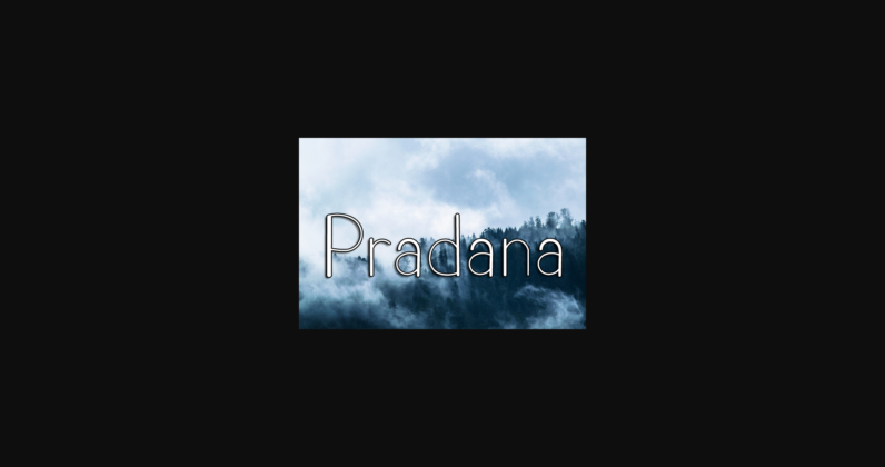 Pradana Font Poster 3