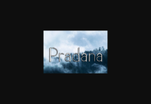 Pradana Font Poster 1