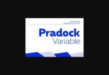 Pradock Font Poster 1