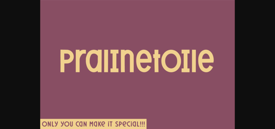 Pralinetoile Font Poster 3