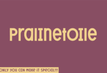 Pralinetoile Font Poster 1