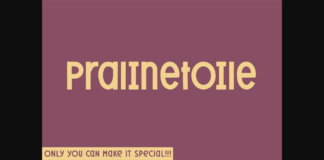 Pralinetoile Font Poster 1