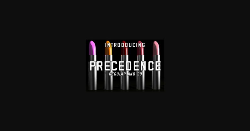 Precedence Font Poster 3