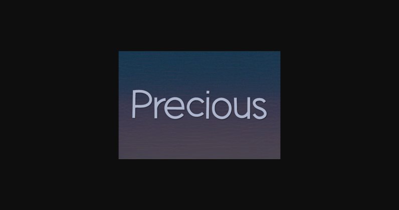 Precious Font Poster 3