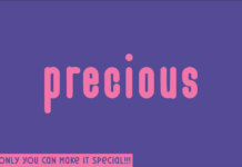 Precious Font Poster 1