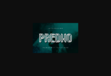 Predho Font Poster 1