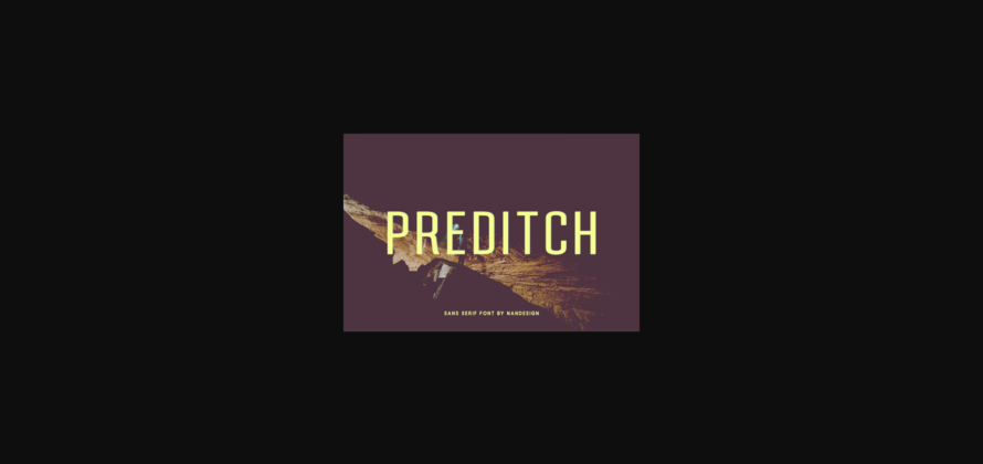 Preditch Font Poster 3