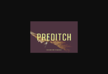 Preditch Font Poster 1