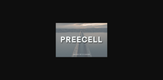 Preecell Font Poster 1