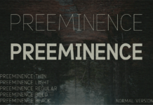 Preeminence Font Poster 1