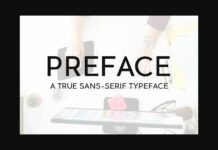 Preface Font Poster 1