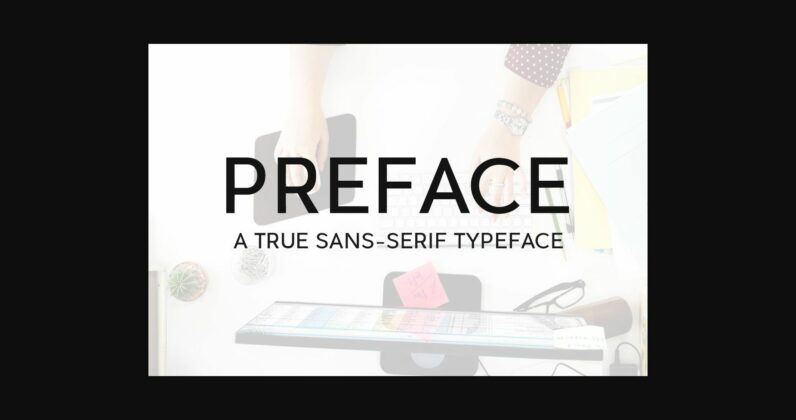 Preface Font Poster 1