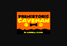 Prehistoric Caveman Font Poster 1