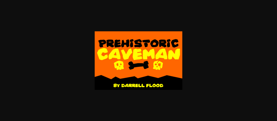 Prehistoric Caveman Font Poster 1