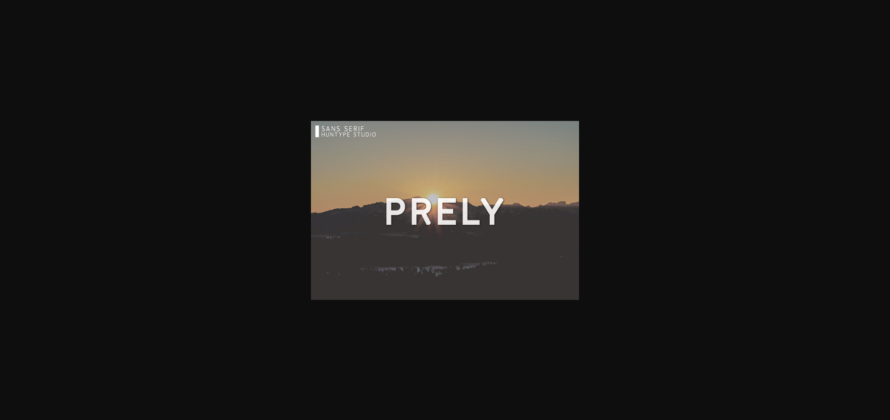 Prely Font Poster 3