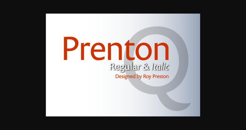 Prenton Regular and Thin Font Poster 3