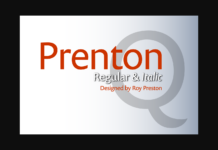 Prenton Regular and Thin Font Poster 1