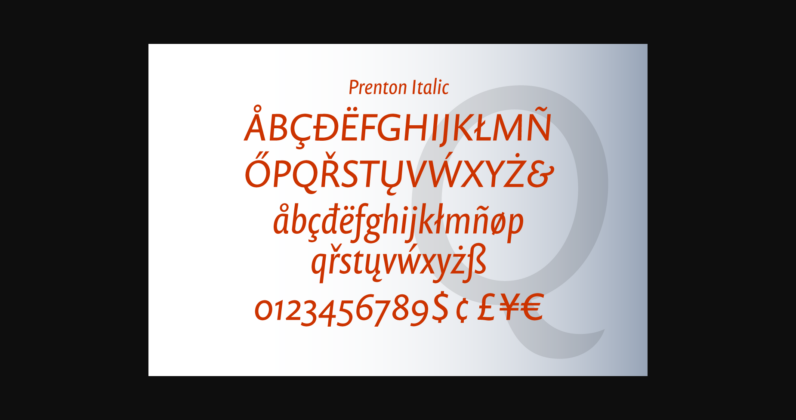 Prenton Regular and Thin Font Poster 5