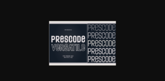 Prescode Versatile Font Poster 1