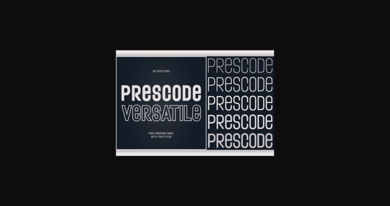 Prescode Versatile Font Poster 1