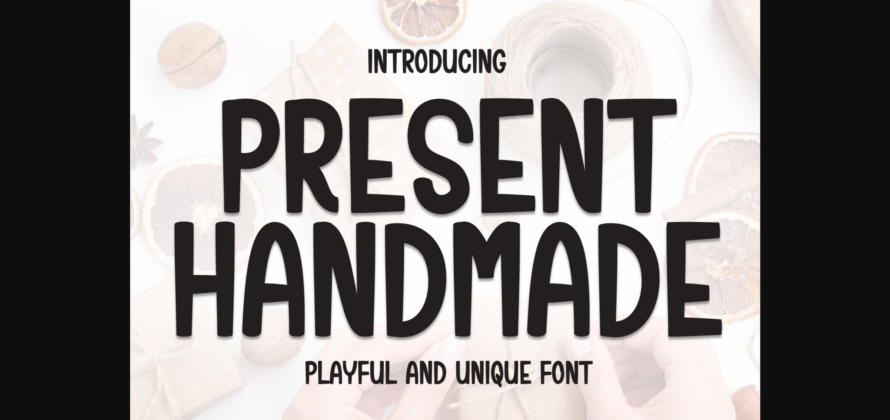 Present Handmade Font Poster 3