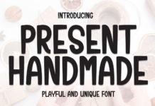 Present Handmade Font Poster 1