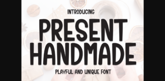 Present Handmade Font Poster 1