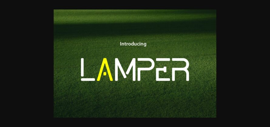 Lamper Font Poster 3