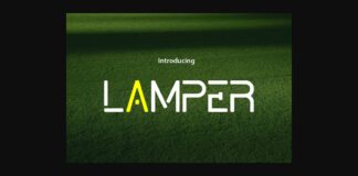 Lamper Font Poster 1
