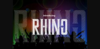 Rhino Font Poster 1