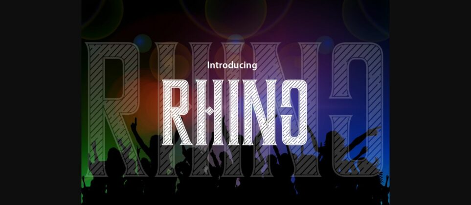 Rhino Font Poster 1