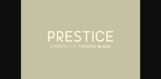 Prestice Font Poster 1