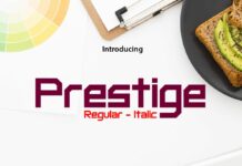 Prestige Font Poster 1