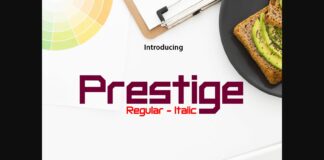 Prestige Font Poster 1