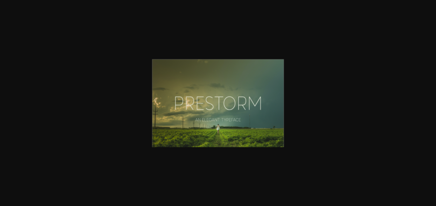 Prestorm Font Poster 3