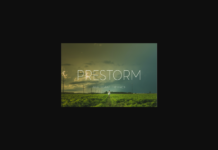 Prestorm Font Poster 1