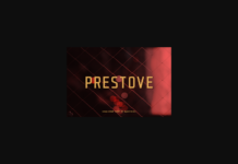 Prestove Font Poster 1