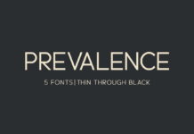 Prevalence Font Poster 1