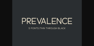 Prevalence Font Poster 1