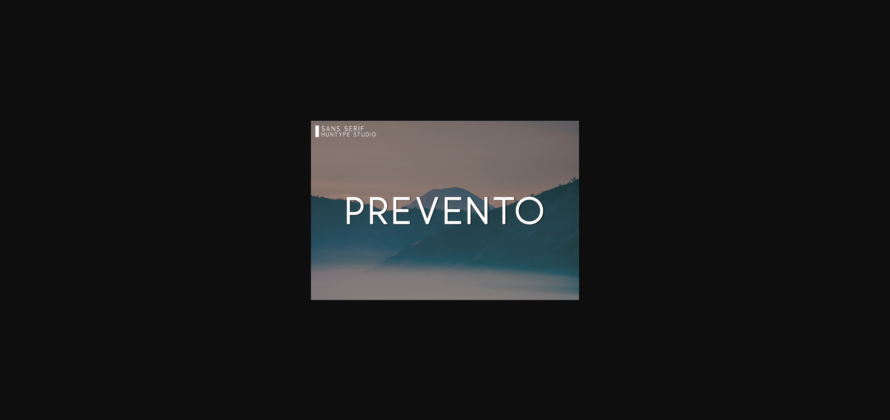 Prevento Font Poster 3