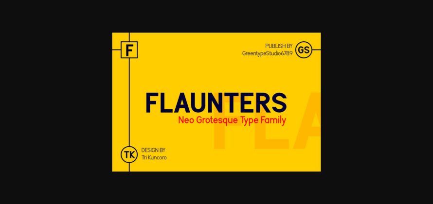 Flaunters Font Poster 3