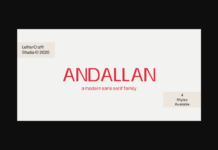 Andallan Font Poster 1