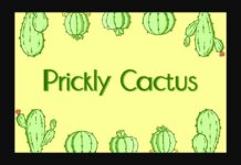 Prickly Cactus Font Poster 1