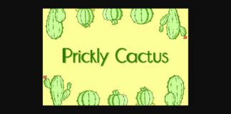 Prickly Cactus Font Poster 1