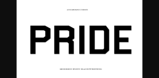 Pride Font Poster 1