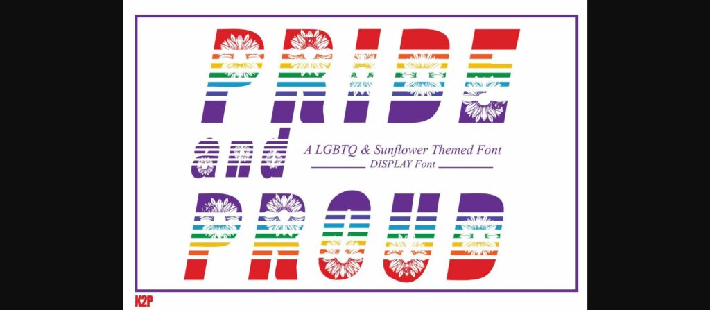 Pride and Proud Font Poster 3