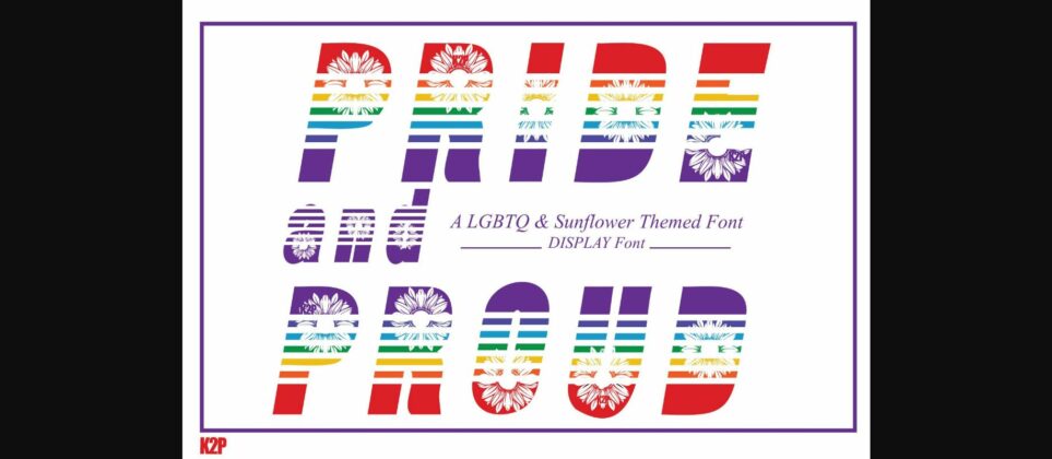 Pride and Proud Font Poster 3