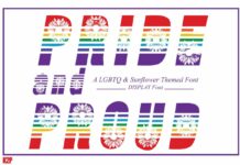 Pride and Proud Font Poster 1