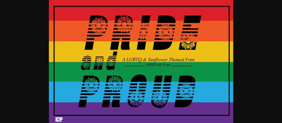 Pride and Proud Font Poster 4